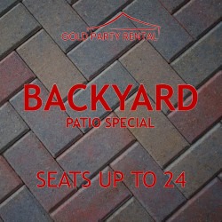 Backyard Patio Special w/ White Chairs
