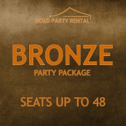 Bronze Party Package w/ Black Chairs