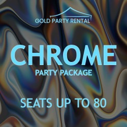 Chrome Party Package w/ Black Chairs (Grass Only)