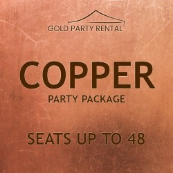Copper Party Package w/ Black Chairs (Grass Only)