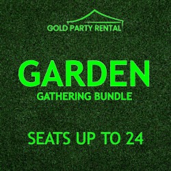 Garden Gathering Bundle w/ Black Chairs
