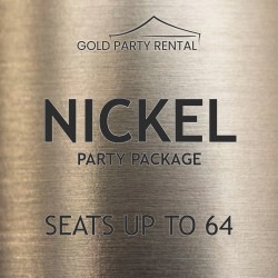 Nickel Party Package w/ Black Chairs (Grass Only)