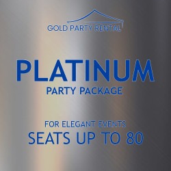 Platinum Party Package w/ Black Chairs