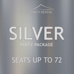 Silver Party Package w/ Black Chairs